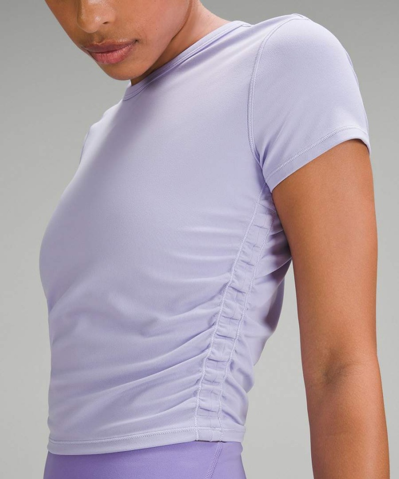 Camiseta Lululemon All It Takes Nulu Corta-Sleeve Mujer Moradas Chile | 976OCZWAE