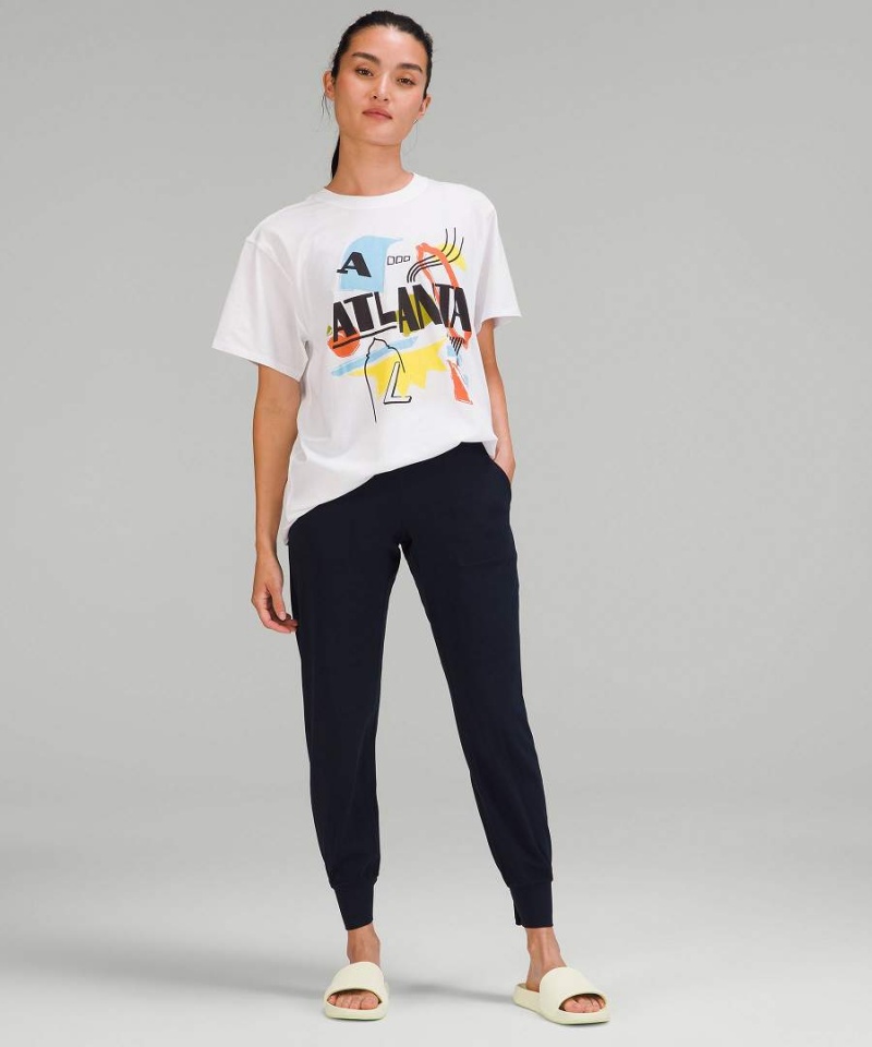 Camiseta Lululemon All Yours Algodon Atlanta Mujer Negras Chile | 538LABHJS
