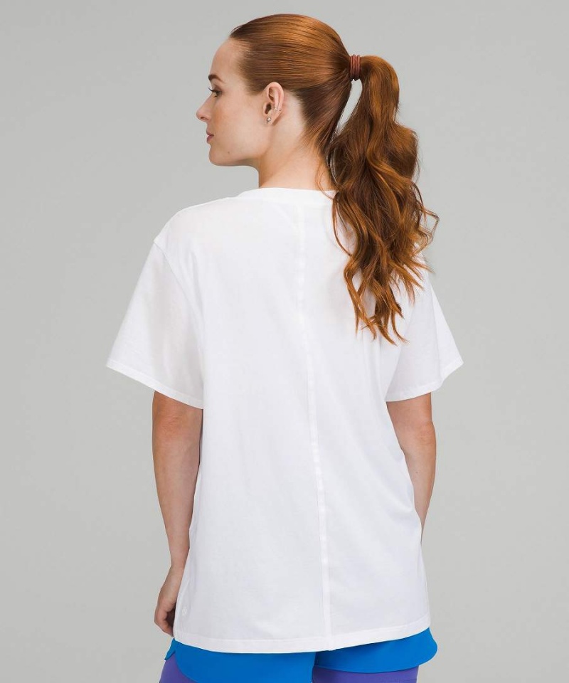 Camiseta Lululemon All Yours Algodon Pride Mujer Blancas Chile | 791UOFAVK