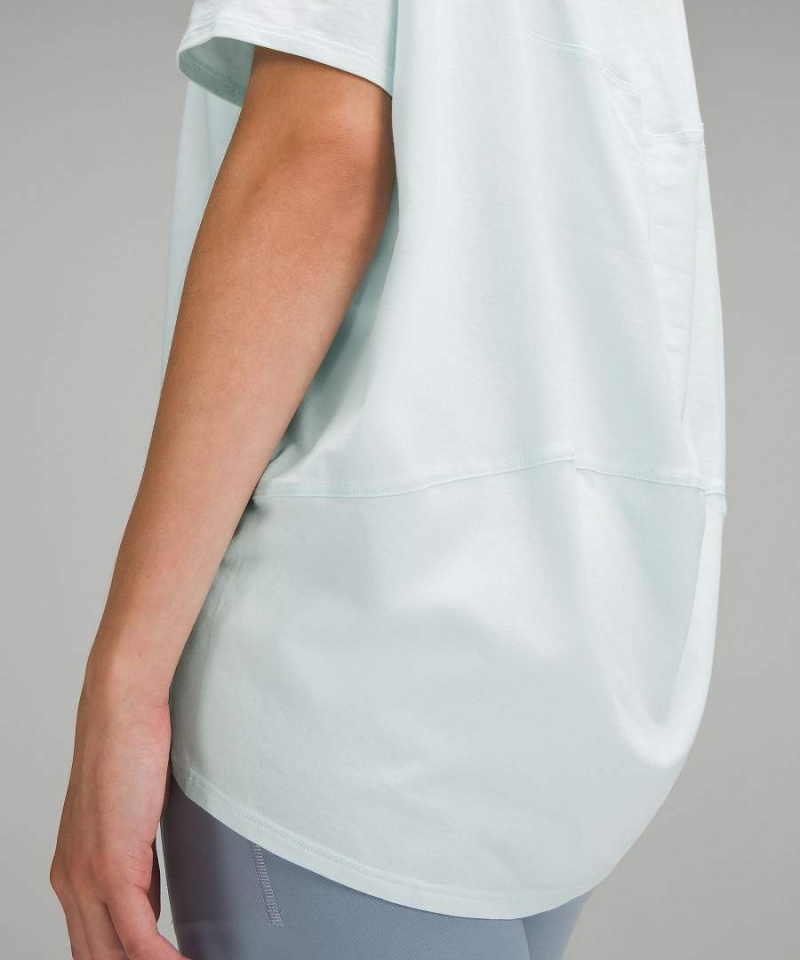 Camiseta Lululemon Back in Action Corta-Sleeve Mujer Blancas Chile | 921VIOMCZ