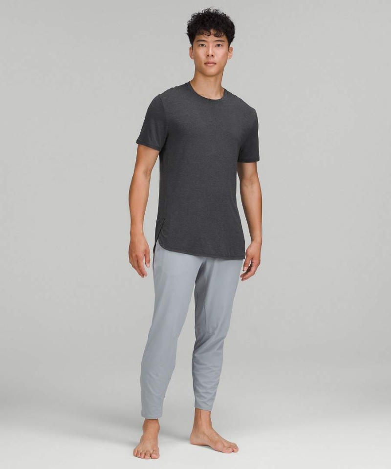 Camiseta Lululemon Balancer Corta-Sleeve Hombre Negras Chile | 043LORTIH