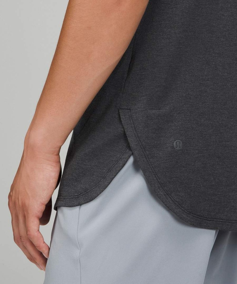 Camiseta Lululemon Balancer Corta-Sleeve Hombre Negras Chile | 043LORTIH