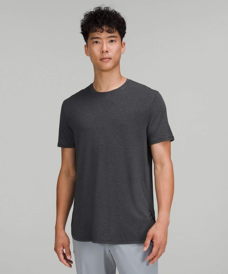 Camiseta Lululemon Balancer Corta-Sleeve Hombre Negras Chile | 043LORTIH