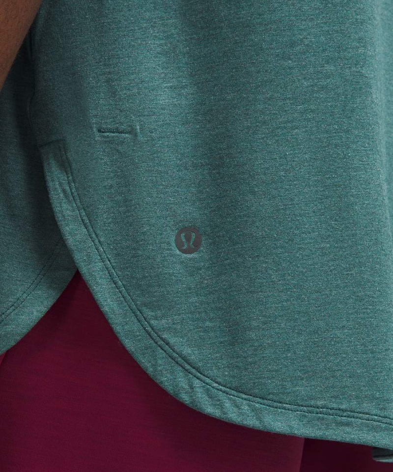 Camiseta Lululemon Balancer Corta-Sleeve Hombre Turquesa Chile | 749EFTWGR