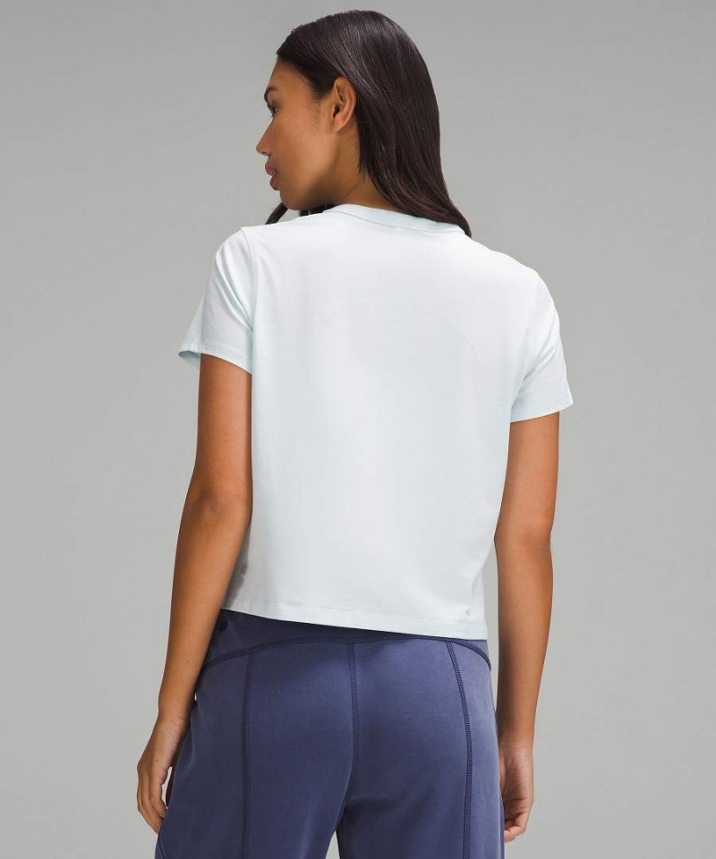 Camiseta Lululemon Classic-Fit Algodon-Blend Mujer Turquesa Chile | 695AQDVWL