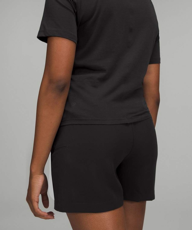Camiseta Lululemon Crescent Mujer Negras Chile | 904EVGCSD