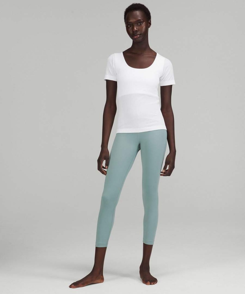 Camiseta Lululemon Ebb to Calle Corta-Sleeve Mujer Blancas Chile | 431OFHLDB