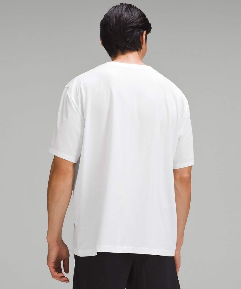 Camiseta Lululemon Fundamental Oversized Pocket Hombre Blancas Chile | 571WQBKMX