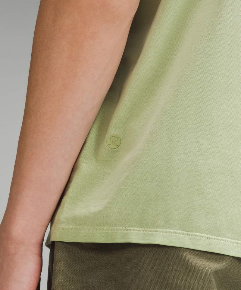 Camiseta Lululemon Fundamental Wash Hombre Turquesa Verde Chile | 325NEKORU
