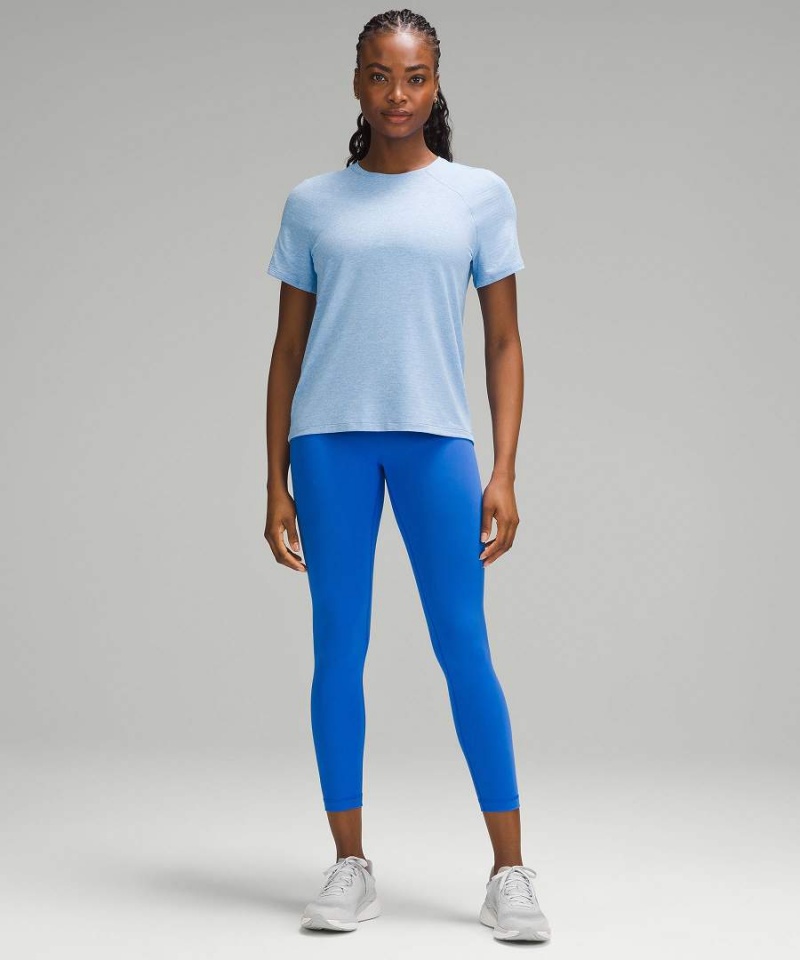 Camiseta Lululemon License to Train Classic-Fit Mujer Azules Chile | 859UGSOIF