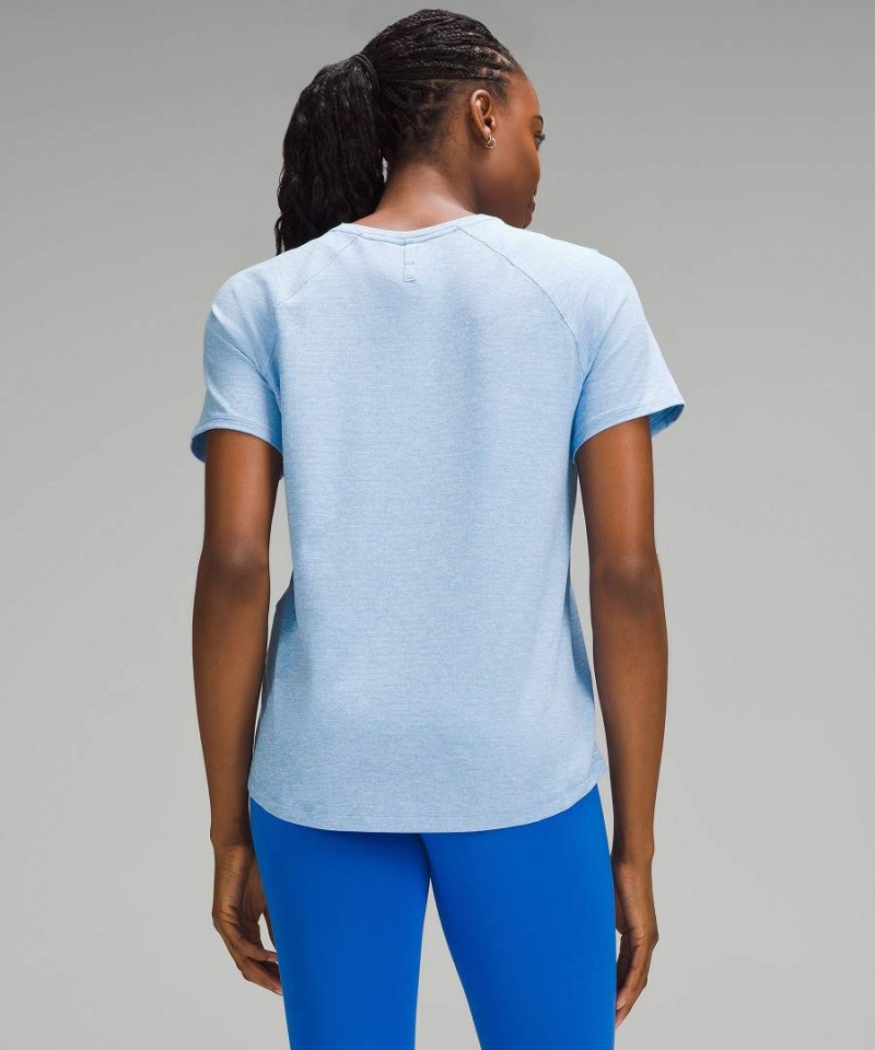 Camiseta Lululemon License to Train Classic-Fit Mujer Azules Chile | 859UGSOIF