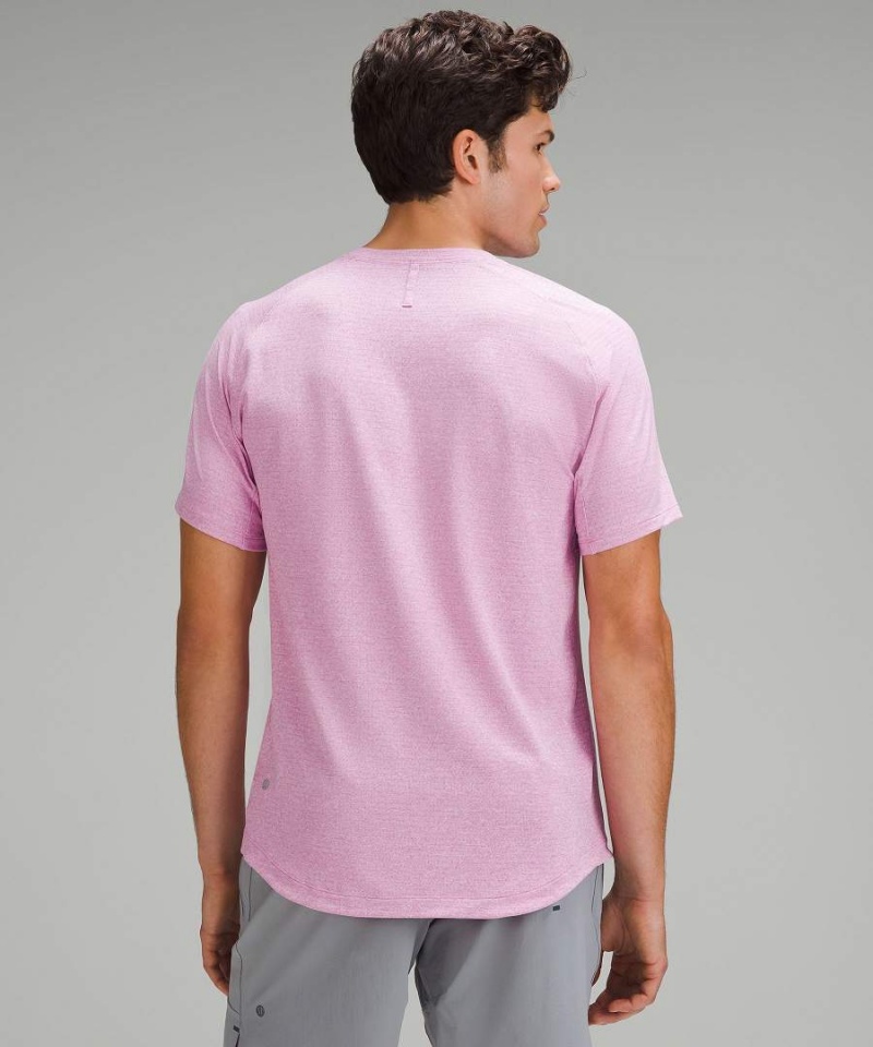 Camiseta Lululemon License to Train Corta-Sleeve Hombre Moradas Chile | 963DGCPMB