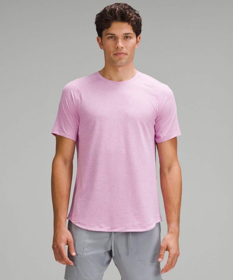 Camiseta Lululemon License to Train Corta-Sleeve Hombre Moradas Chile | 963DGCPMB