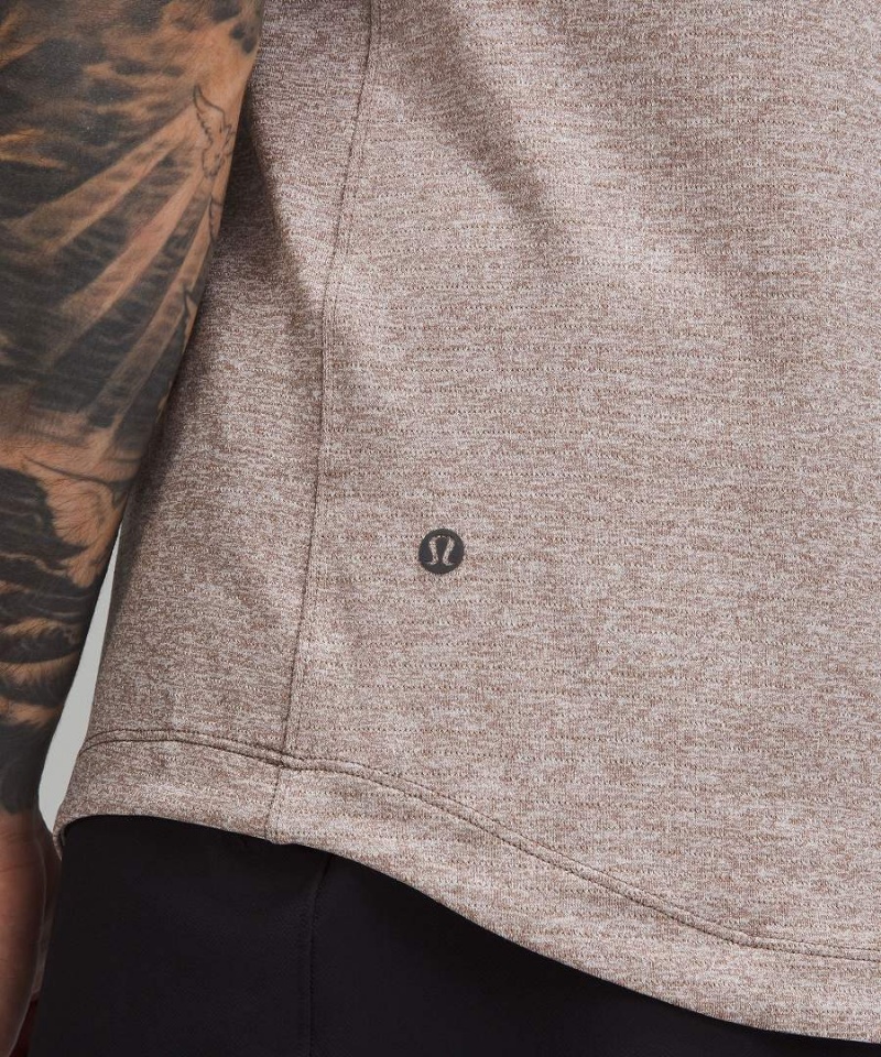 Camiseta Lululemon License to Train Corta-Sleeve Hombre Gris Blancas Chile | 214FMOZUB