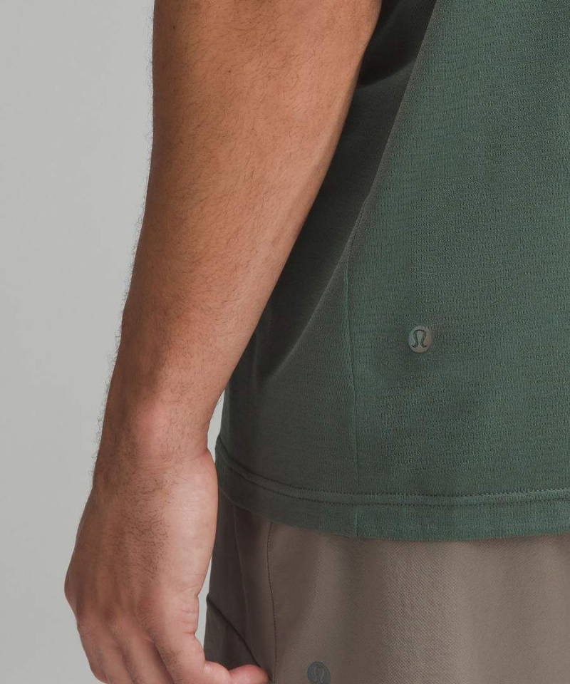 Camiseta Lululemon License to Train Relaxed Corta-Sleeve Hombre Verde Oscuro Chile | 276GSJDTK