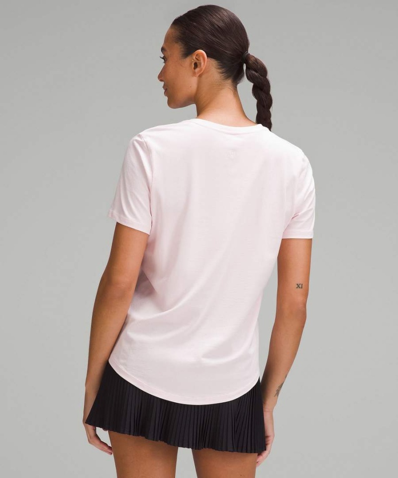 Camiseta Lululemon Love Curved-Hem Crewneck Mujer Rojas Claro Chile | 632LZPCNX