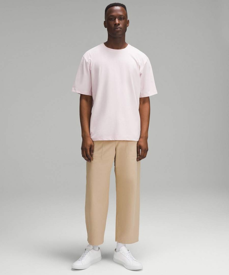 Camiseta Lululemon Pique Oversized Hombre Rosas Chile | 682EIUNYA