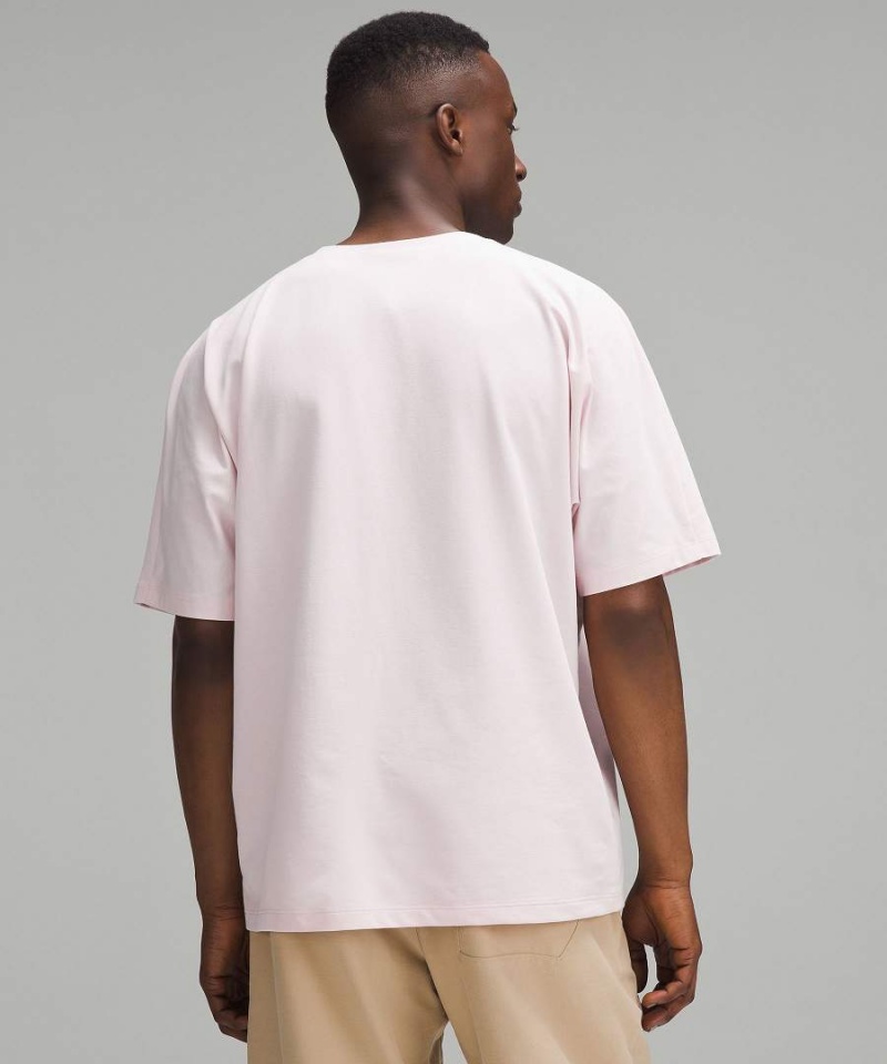 Camiseta Lululemon Pique Oversized Hombre Rosas Chile | 682EIUNYA