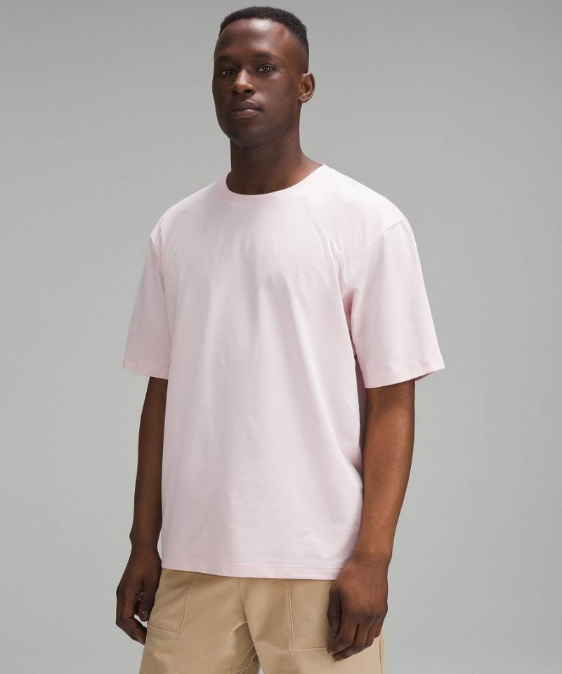 Camiseta Lululemon Pique Oversized Hombre Rosas Chile | 682EIUNYA