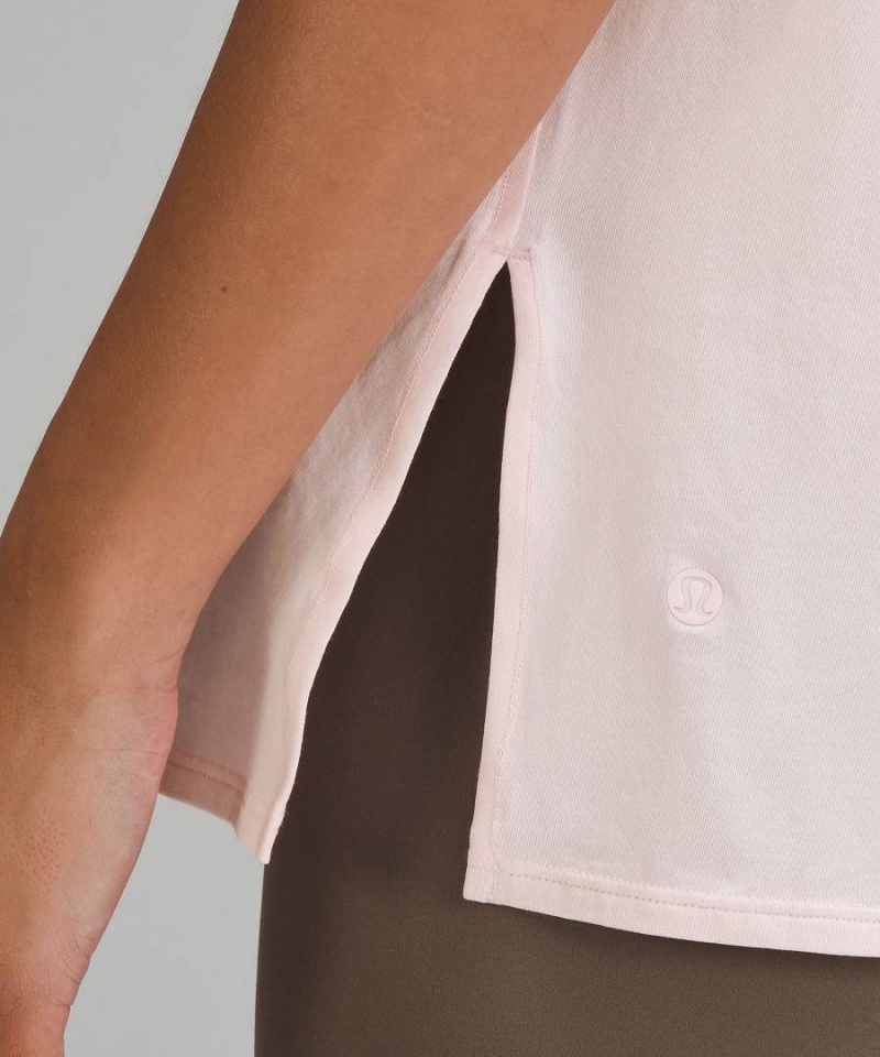 Camiseta Lululemon Relaxed-Fit Boatneck Mujer Rojas Claro Chile | 350GQDAVP