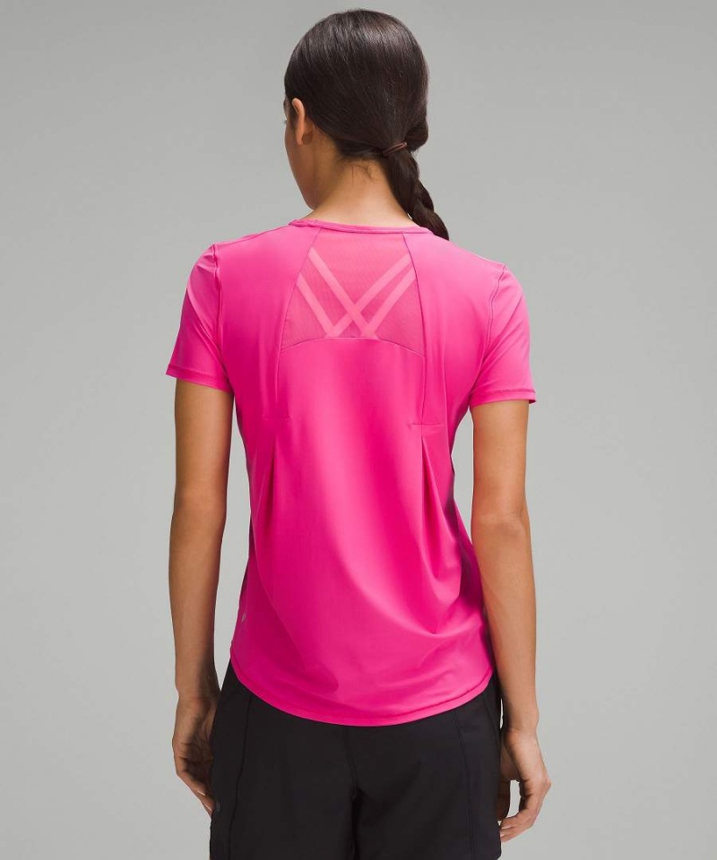 Camiseta Lululemon Sculpt Corta-Sleeve Mujer Rosas Chile | 189PSEBFR