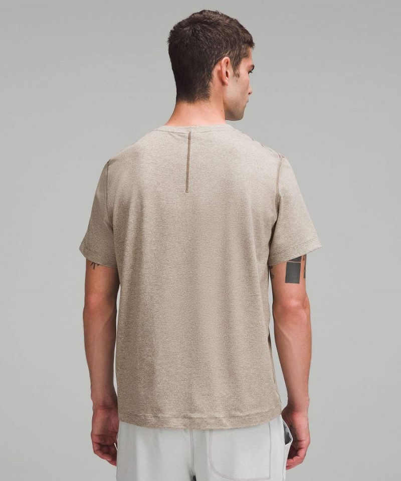 Camiseta Lululemon Soft Jersey Corta-Sleeve Hombre Beige Chile | 259SETBYQ