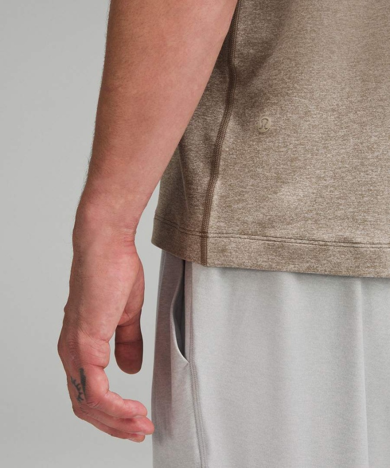 Camiseta Lululemon Soft Jersey Corta-Sleeve Hombre Beige Chile | 259SETBYQ
