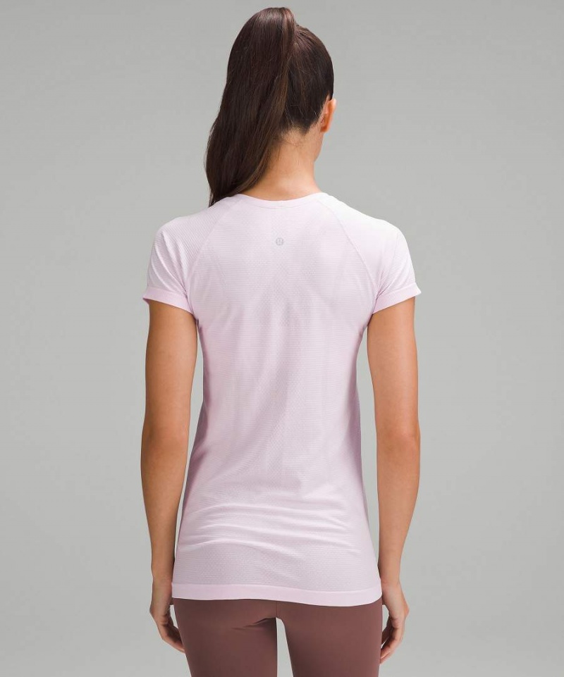 Camiseta Lululemon Swiftly Tech Corta-Sleeve 2.0 Mujer Rosas Rosas Chile | 415TGNEZW