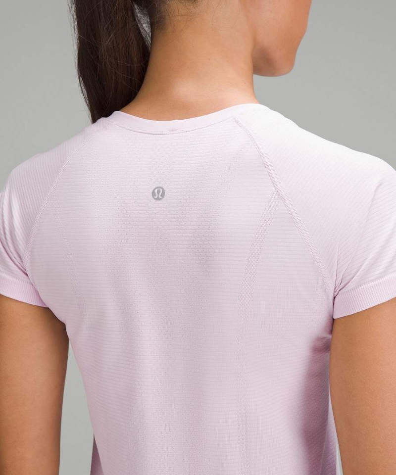 Camiseta Lululemon Swiftly Tech Corta-Sleeve 2.0 Mujer Rosas Rosas Chile | 415TGNEZW