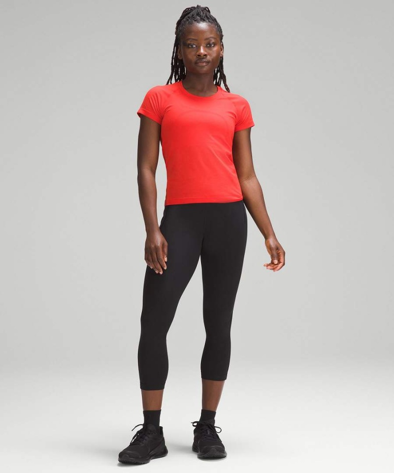 Camiseta Lululemon Swiftly Tech Corta-Sleeve 2.0 Race Length Mujer Rojas Chile | 326GKXLZU