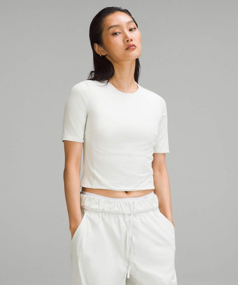 Camiseta Lululemon Tight-Fit Forro Mujer Beige Chile | 168VMFXNO
