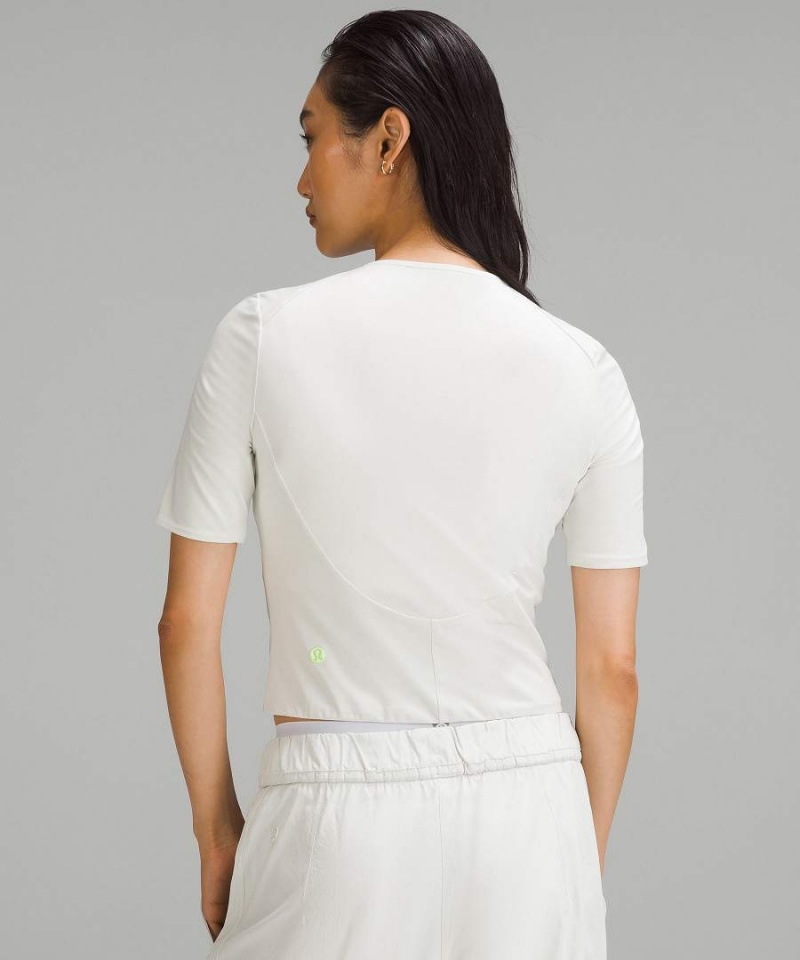 Camiseta Lululemon Tight-Fit Forro Mujer Beige Chile | 168VMFXNO