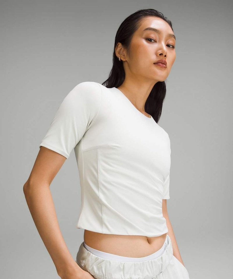 Camiseta Lululemon Tight-Fit Forro Mujer Beige Chile | 168VMFXNO