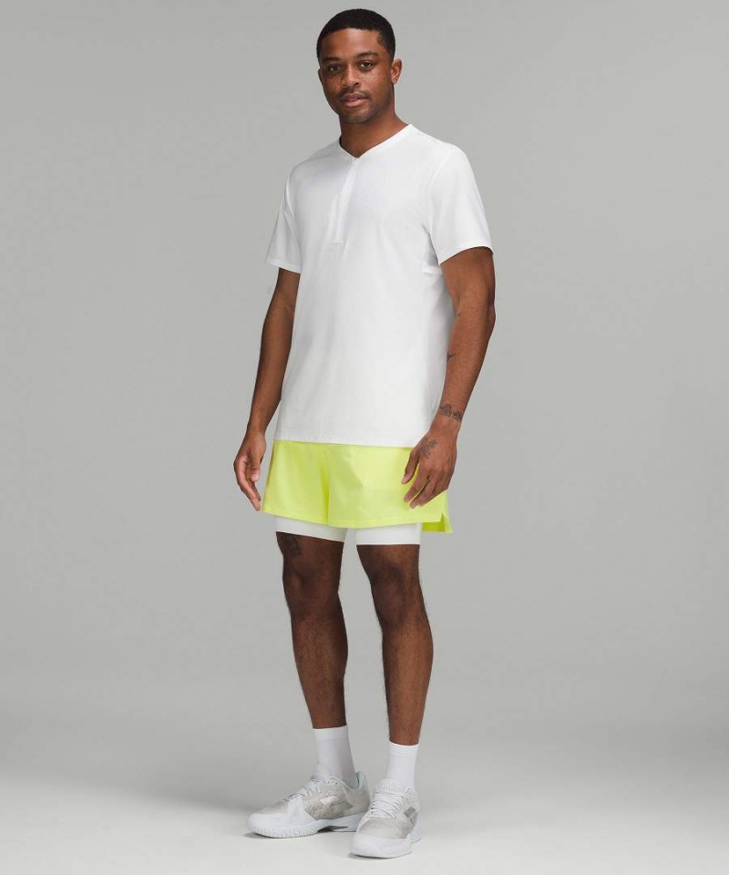 Camiseta Lululemon Vented Tenis Corta-Sleeve Hombre Blancas Chile | 675DFZWSJ