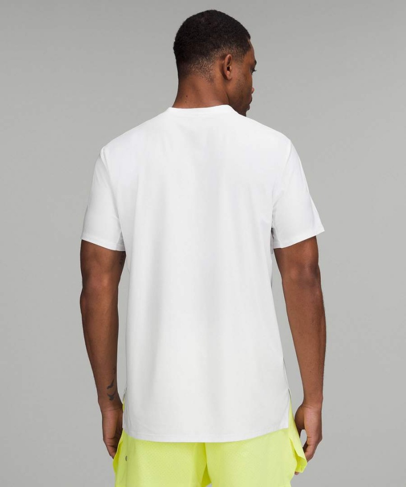 Camiseta Lululemon Vented Tenis Corta-Sleeve Hombre Blancas Chile | 675DFZWSJ