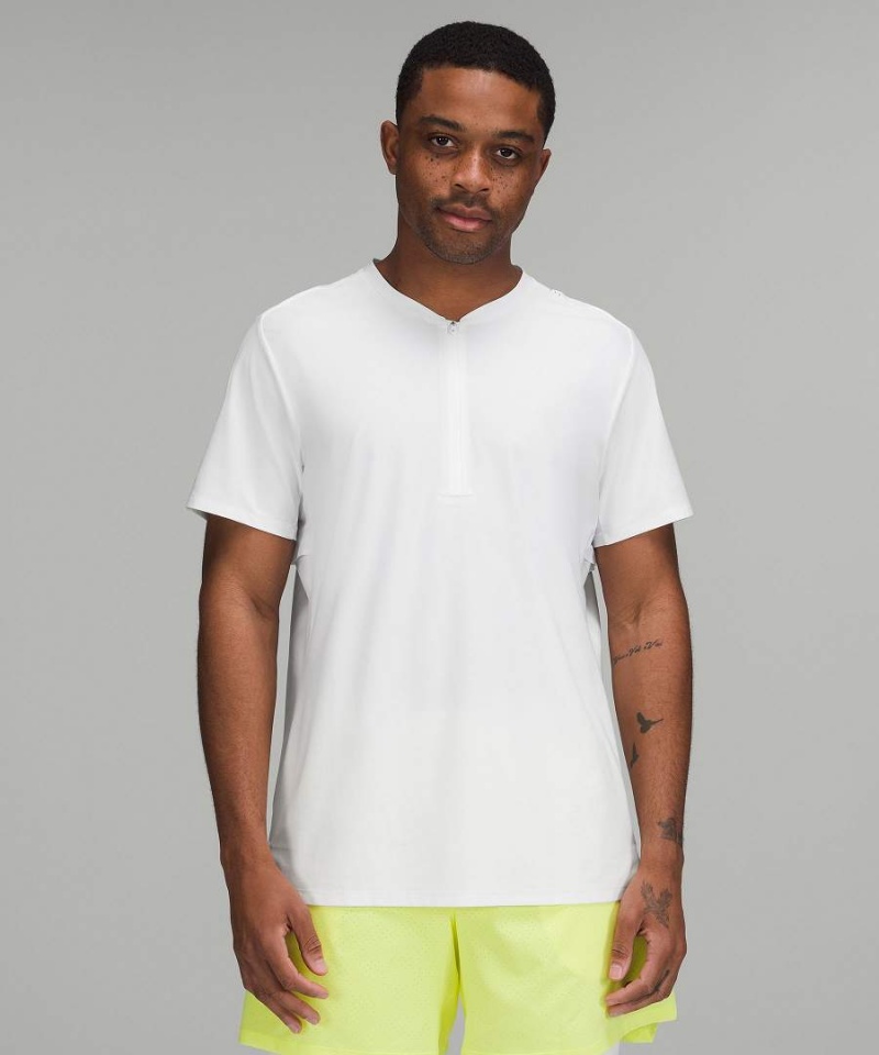 Camiseta Lululemon Vented Tenis Corta-Sleeve Hombre Blancas Chile | 675DFZWSJ