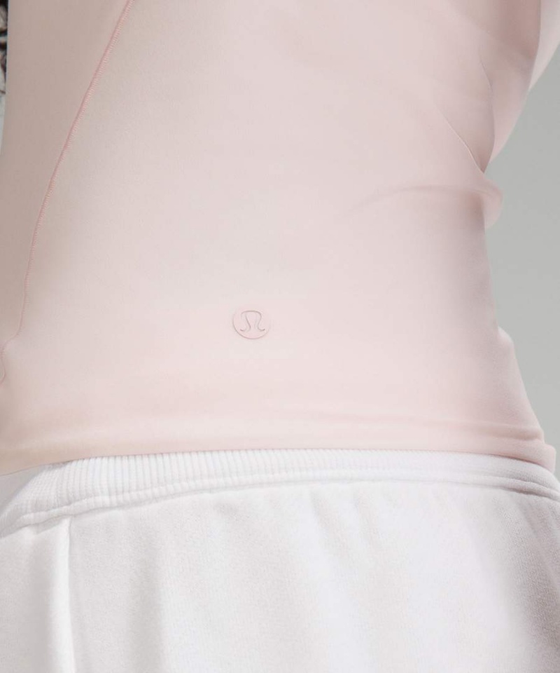 Camiseta Lululemon Wundermost Ultra-Soft Nulu Hip-Length Crew Corta-Sleeve Mujer Rojas Claro Chile | 349HUNKIR