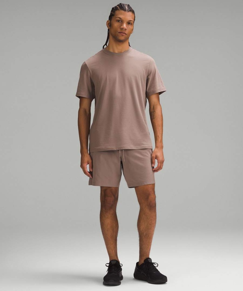 Camiseta Lululemon Zeroed In Corta-Sleeve Hombre Kaki Chile | 937ADMHWP