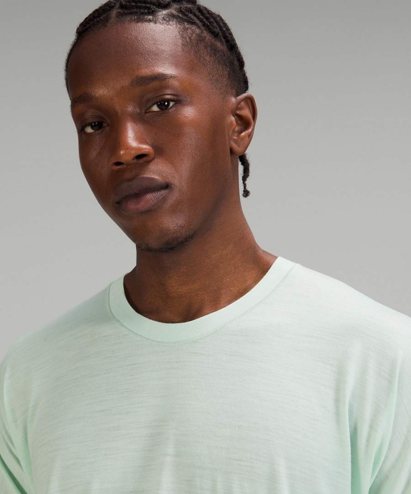 Camiseta Lululemon lab Merino Lana-Blend Hombre Verde Chile | 081SHGYLE