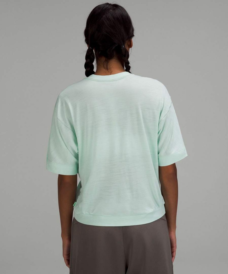 Camiseta Lululemon lab Merino Lana-Blend Boxy Mujer Verde Chile | 427SXTCBP