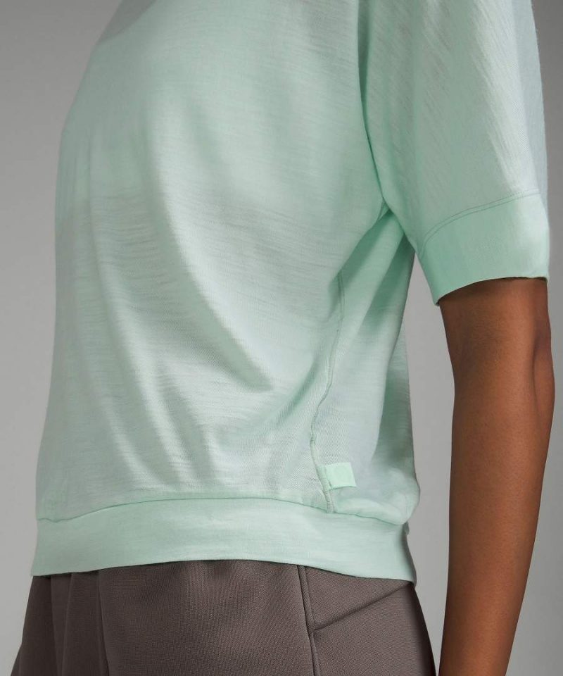 Camiseta Lululemon lab Merino Lana-Blend Boxy Mujer Verde Chile | 427SXTCBP