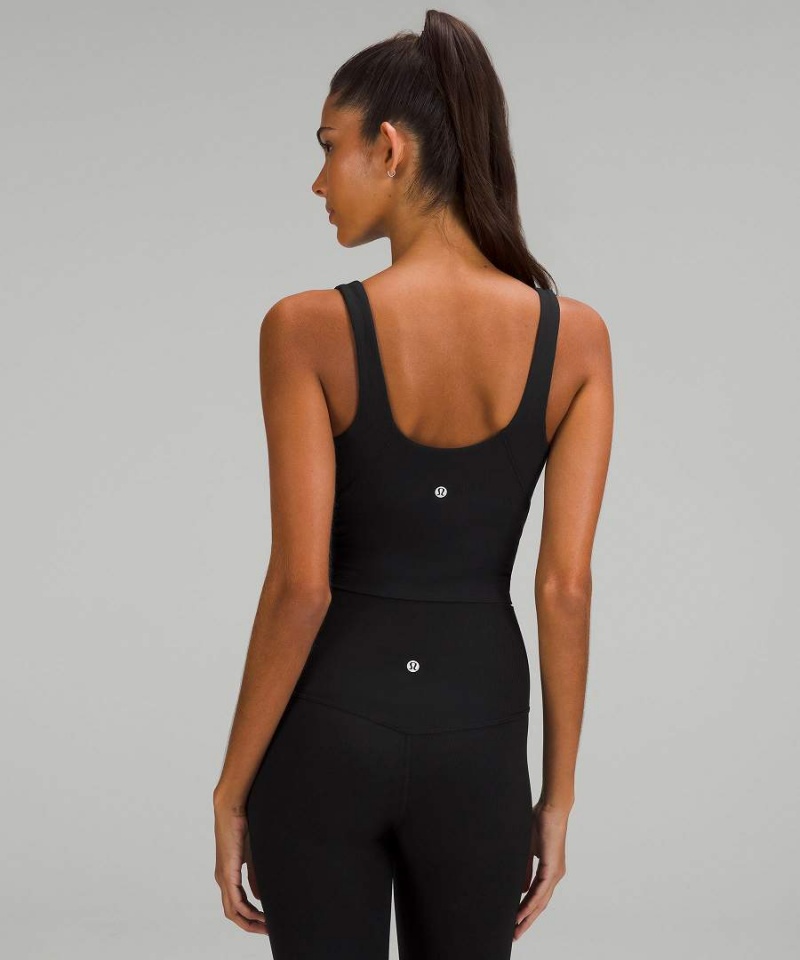 Camiseta sin Manga Lululemon Align™ Acanalado Mujer Negras Chile | 350OGQSIW