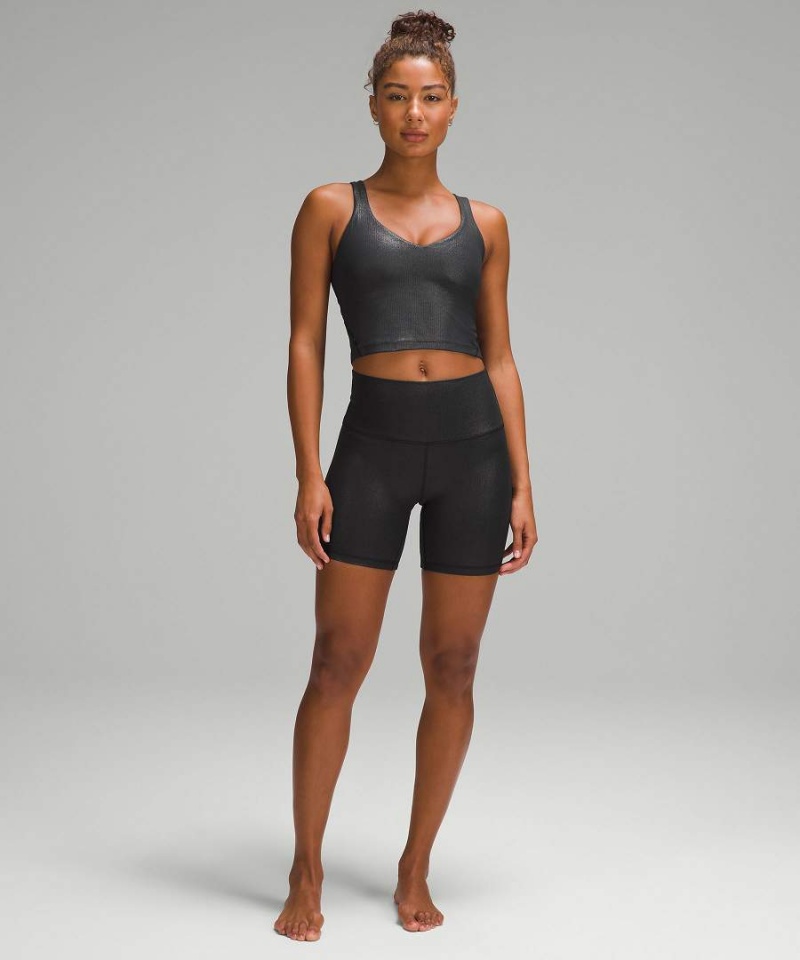 Camiseta sin Manga Lululemon Align™ Acanalado Shine Mujer Beige Chile | 570QLIOXD