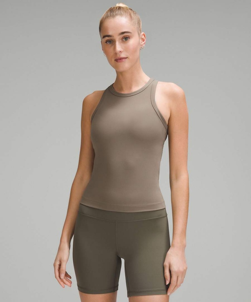 Camiseta sin Manga Lululemon Align™ Cintura-Length Racerback Mujer Gris Chile | 239OXVZSU