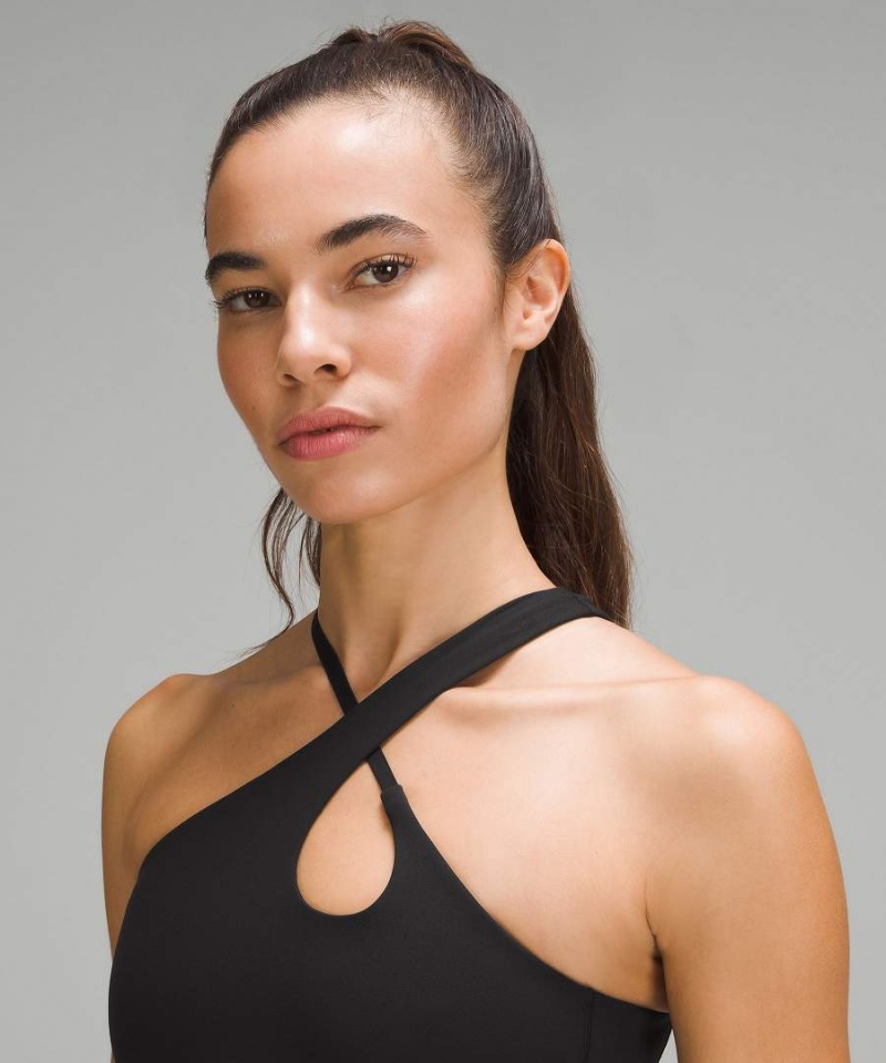 Camiseta sin Manga Lululemon Align™ Cross-Correa Mujer Negras Chile | 182GWTXMU