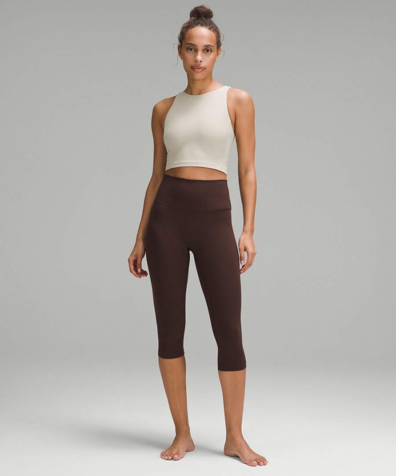 Camiseta sin Manga Lululemon Align™ High-Neck Mujer Beige Chile | 425FGUWOC