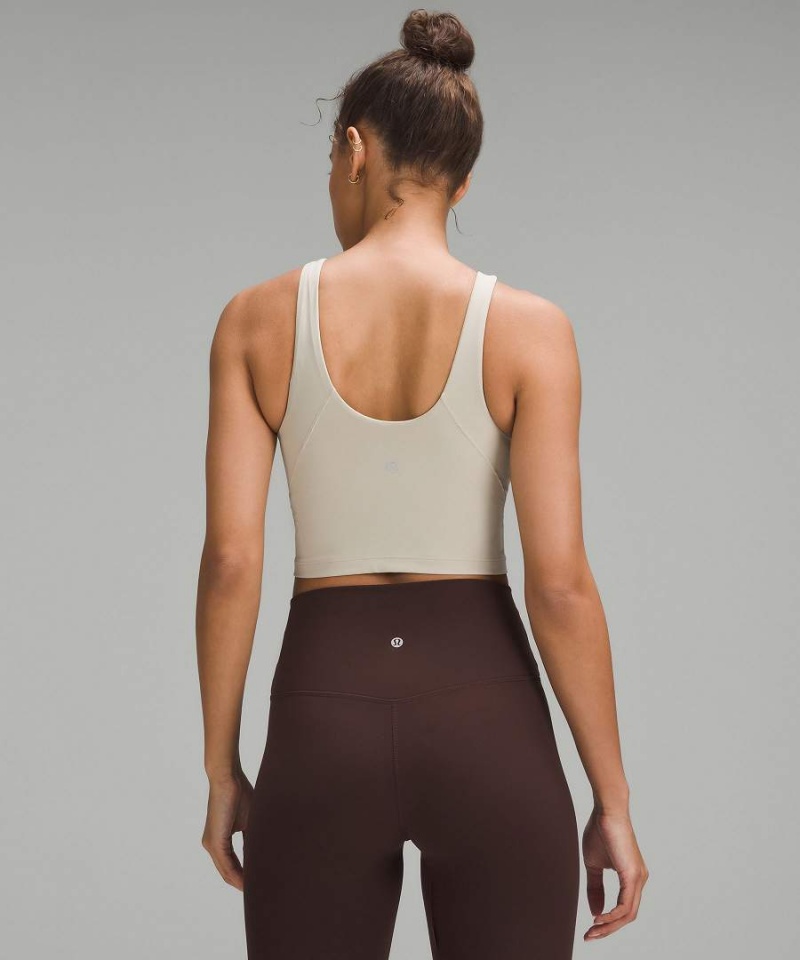 Camiseta sin Manga Lululemon Align™ High-Neck Mujer Beige Chile | 425FGUWOC