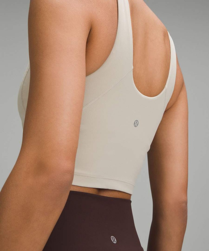 Camiseta sin Manga Lululemon Align™ High-Neck Mujer Beige Chile | 425FGUWOC