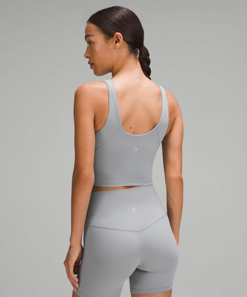 Camiseta sin Manga Lululemon Align™ High-Neck Mujer Gris Chile | 461LSAHPR