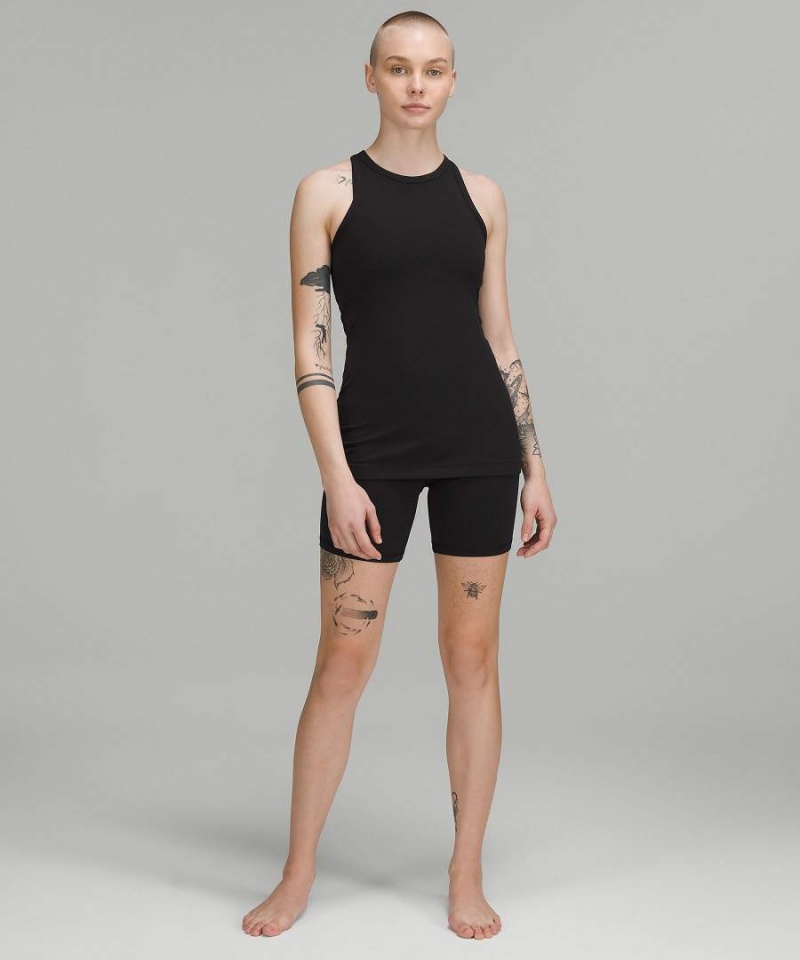 Camiseta sin Manga Lululemon Align™ Hip-Length Racerback Mujer Negras Chile | 724RMSNIQ